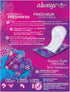 Always Radiant Unscented Pantiliners, Regular, 48 Liners (Pack of 2)