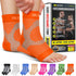 Compression Socks for Plantar Fasciitis, Ankle Brace Compression Sleeve with Foot Arch Support, Orange XXL, Relief for