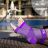 Compression Socks for Women & Men, Open Toe (2 Pairs) for Swelling Relief, Purple, Large