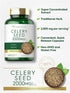 Carlyle Celery Seed Extract Capsules, 2000mg, 240 Count, Traditional Herb Supplement, Non-GMO, Gluten Free