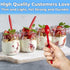 Extra Long Red 8in Premium Sundae Spoons - 50ct Heavy Duty Disposable Plastic Utensils for Ice Cream