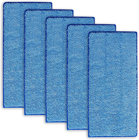 Reusable Mop Pads Compatible with Swiffer Wet Jet, 5 Pack Microfiber Replacement Pads for Hardwood Floor