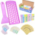 Kare & Kind Lip Balm Crafting Kit, Easy Filling Tray and Spatula, 50 Empty Tubes with Caps (10x5 Colors)