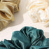 Ivyu Silk Scrunchies Satin Hair Ties for Women - 4 Pcs Oversize Soft Big Scrunchies for Hair Gift for Girls
