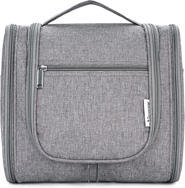Narwey Hanging Toiletry Bag for Women, Travel Makeup Organizer for Men, Toiletries Bag for Cosmetics Essentials (Large,