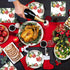 HiEnjoin 50PCS Christmas Paper Napkins - Disposable Xmas Balls Holiday Napkins Snowflake Holly Pine Cone Paper Napkins
