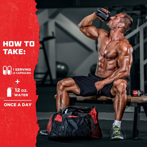 Testosterone Booster Supplement for Men | Workout Pills for Muscle Growth, Libido, Stamina, Strength