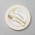 N9R 100PCS Gold Plastic Silverware Set, Disposable Cutlery - 50 Forks, 25 Spoons, 25 Knives