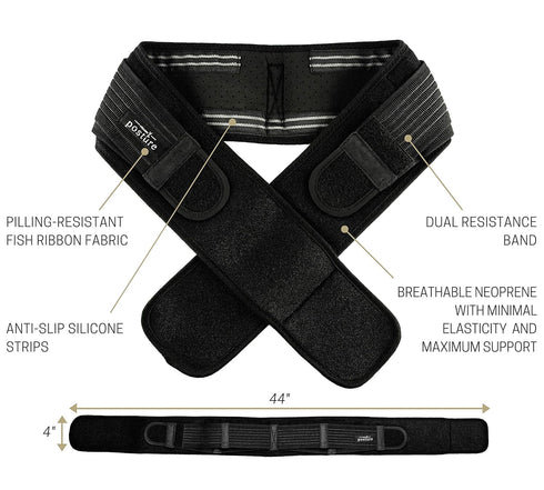 Vriksasana Posture Sacroiliac Hip Belt for Women and Men That Alleviates Sciatic, Pelvic, Lower Back, Leg and Sacral