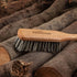 ZilberHaar Vegan Beard Brush - Stiff Bristles, Oiled Walnut and Mexican Tampico Bristles, Animal-Free Grooming Product