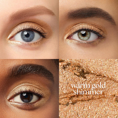 Julep Eyeshadow 101 Cream-to-Powder Waterproof Shadow Stick - Warm Gold Shimmer, Long-Lasting, with Built-in Smudger