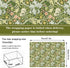 JarThenaAMCS 12 Sheets William Morris Floral Wrapping Paper -Not Roll- Greenery Gift Wrap Paper Decorative Art Paper Folded Flat for DIY Crafts Birthday Party Favors Supplies, 19.7 x 27.6 Inch