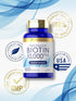 Carlyle Biotin 10000mcg | 500 Fast Dissolve Tablets | Max Strength Vegetarian, Non-GMO, Gluten Free Supplement