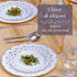Silver Disposable Plates for Party, 20 Piece Heavy Duty Dinner Set, 7.5”