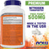 Now L-Glutamine 500mg, 300 Veg Capsules, Non-GMO Supplement, Vegan L-Glutamine Caps