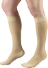 Truform 15-20 mmHg Compression Stockings - Knee High Length, Closed Toe, Beige, Medium for Men and Women