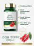 Carlyle Goji Berry 1000mg | 120 Capsules | Non-GMO, Gluten Free | Concentrated Extract from Wolfberry Plant