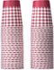 Hammont Picnic Cups – 9 oz Gingham BBQ Party Supplies - Red & White Checkered Disposable Paper Cups (50 Pack)