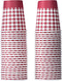 Hammont Picnic Cups – 9 oz Gingham BBQ Party Supplies - Red & White Checkered Disposable Paper Cups (50 Pack)