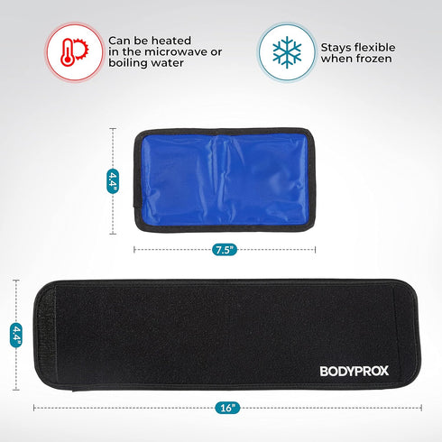 Cold & Hot Therapy Wrap, Reusable Gel Pack for Pain Relief, Great for Sprains and Injuries