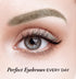 Natural Eyebrow Powder Kit, Mica Brow Makeup with Professional Angled Brush, 10 Natural Shades