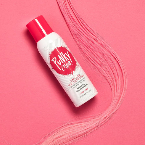 Punky Temporary Hair Color Spray, Lynx Pink, Fast-Drying, Non-Sticky, Travel Size Hair Dye, 3.5 oz