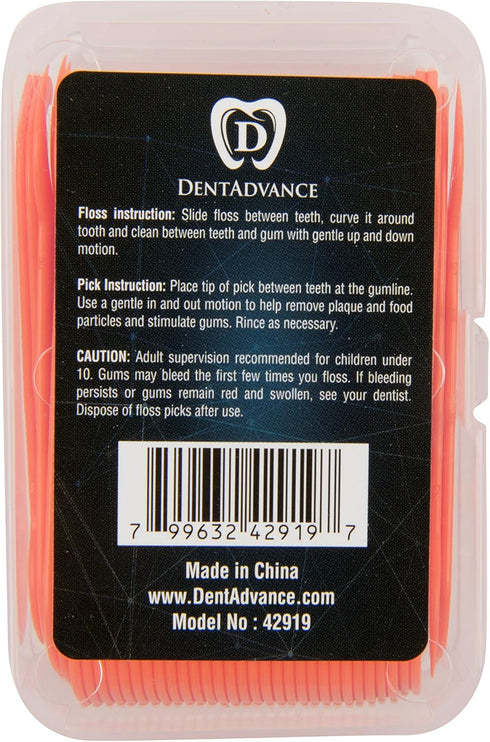 Original Dental Floss Picks, Easy Reach for Back Teeth, Unflavored Orange, 70 ct with Travel Case