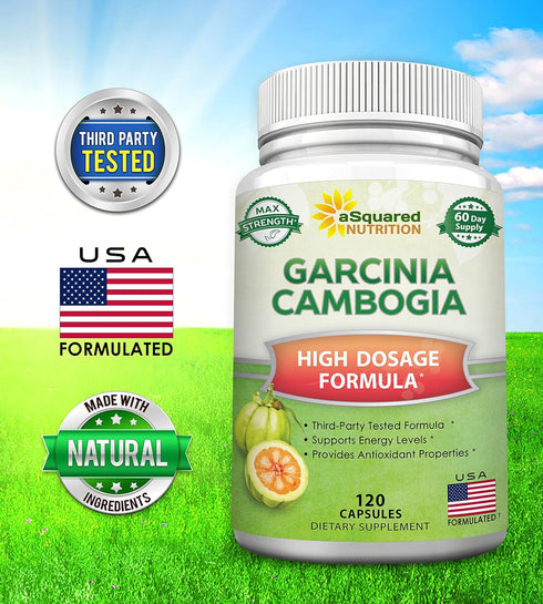 100% Pure Garcinia Cambogia Extract - 120 Capsules, Ultra High Strength HCA, Natural Weight Loss Diet Pills