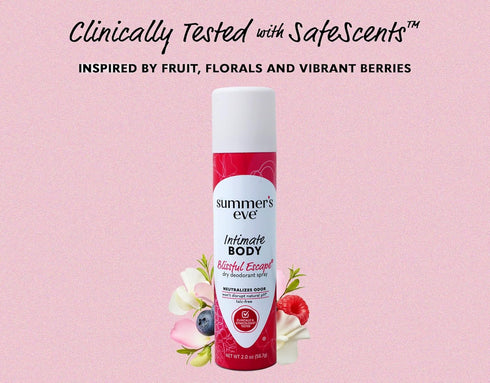Summer's 2 (Pack 4) Eve Intimate Blissful Escape Dry Body Deodorant, Ounce