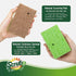 SCRUBIT Natural Sponges, 10 Pack Biodegradable Cellulose and Coconut Kitchen Sponges, Eco Friendly Non Toxic