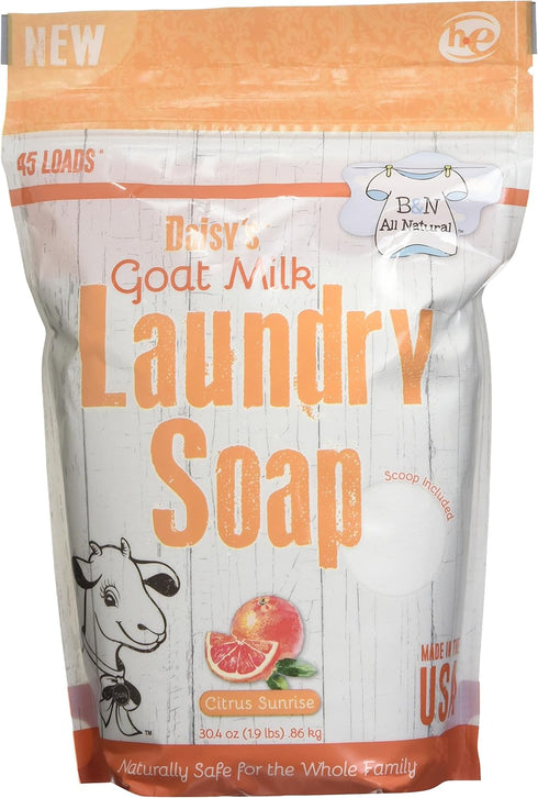 Brooke & Nora At Home Daisy's Goat Milk Laundry Soap, Citrus Sunrise, 45 Loads