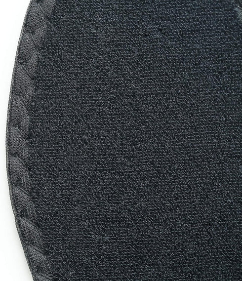 Happystep Cotton Terry Cloth Insoles - Barefoot Shoe Inserts, Washable and Reusable, 1 Pair Black and 1 Pair White