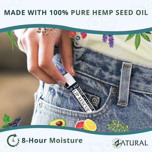 Hemp Lip Balm with L-Lysine, Heal, Moisturize, Protect (5)
