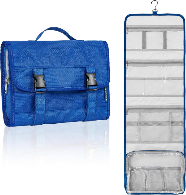 PAVILIA Extra Large Capacity Travel Hanging Toiletry Bag for Women and Men, Waterproof Cosmetic Storage Organizer Case