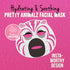 masque BAR Pretty Animalz Facial Sheet Masks, Fun & Unique Skincare Face Mask, Hydrating & Soothing, Pack of 12
