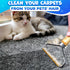 2 Pack Reusable Metal Lint Remover Tool, Durable Pet Hair Remover with Wooden Handle for Clothes and Upholstery