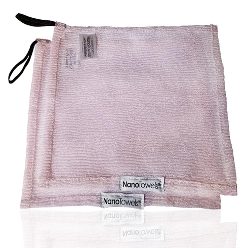 Nano Towels Skin Exfoliating Cleanser | Personal Microdermabrasion Face Wash, Body Scrub Cloth & Pore Toner | 2