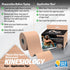Physix Gear Cotton Kinesiology Tape Roll 16ft, Latex-Free, Waterproof, Gentle on Skin