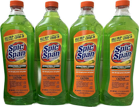 Spic And Span Everyday Antibacterial Multi-Surface Cleaner, Fresh Citrus Scent | Disinfectant | Kills Household