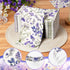 Homlouue 100PCS 3 Purple Lavender Floral Napkins, Ply Disposable Hand Towels for Bathroom, Floral Paper Napkins