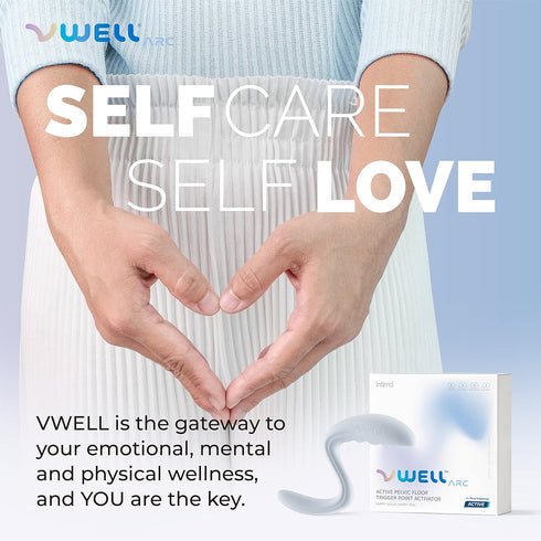 VWELL Arc Pelvic Floor Muscle Trigger Point Active Relaxer Tool for Women | Myofascial Release Pain Relief