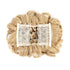 SWACC Short Messy Curly Hair Bun Extension, Honey Golden Blonde-18#, Easy Stretch Combs Clip-in Ponytail