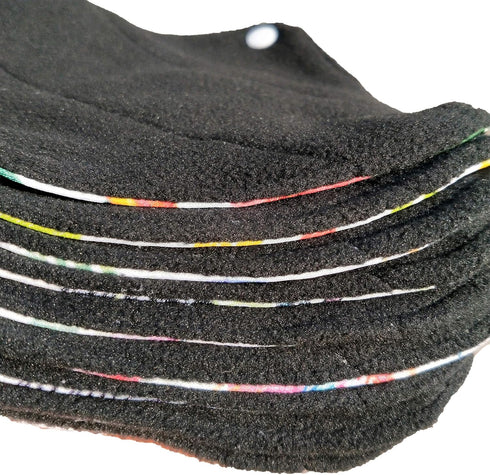 7PCS Reusable Menstrual Pads - 6PCS Cloth Sanitary Pads + 1PC Mini Wet Bag