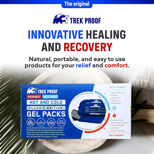 Ice Pack (3-Piece Set) – Reusable Hot and Cold Therapy Gel Wrap for Injury Recovery, Alleviate Joint and Muscle Pain -