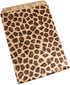 CuteBox Leopard/Cheetah Flat Paper Gift Bags, 100 pcs (5" x 7") for Merchandise, Crafts, and Party Favors