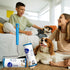 Large Surface Extra Sticky Lint Roller 6.3'', 444 Sheets Long Handle Pet Hair Remover for Clothes and Furniture