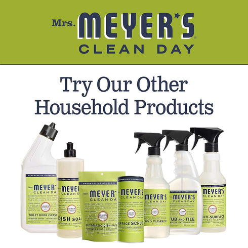 Mrs. Meyer's Clean Day Liquid Dish Soap (Lemon Verbena Scent, 16 oz) - Cruelty Free, Non-Toxic, Pack of 6