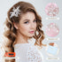 Oriamour Hair Side Combs with 2 Set Hair Pins, Bridal Hair Accessories Wedding Headpiece Set (Silver)