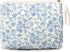 Makeup Bag Large Travel Quilted Cosmetic Organizer, Floral Cotton Coquette Aesthetic Toiletry Bag for Women