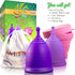 Talisi Reusable Menstrual Cup Set of 2 (Small & Large) with Foldable Silicone Sterilizer, Feminine Hygiene